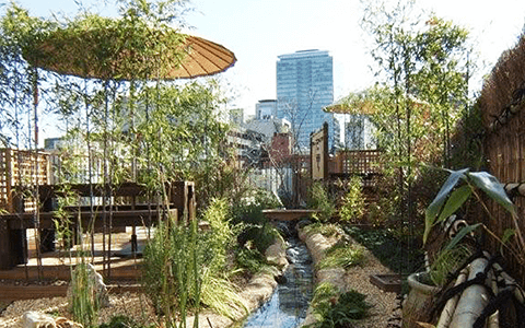 千代田区神田のレンタルオフィス「リタオフィス」の屋上庭園2